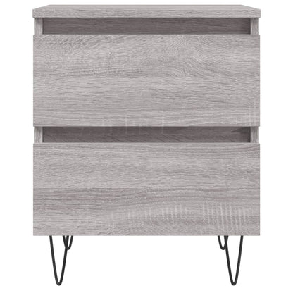 Mesita De Noche 2 Uds Madera Ingeniería Gris Sonoma 40x35x50 Cm_3