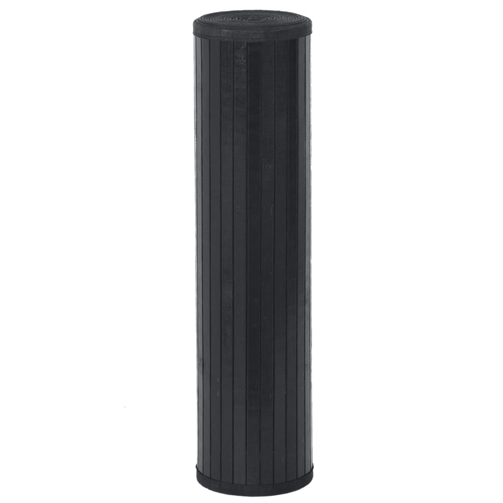 Alfombra Rectangular Bambú Negro 70x400 Cm / Vetonek_0