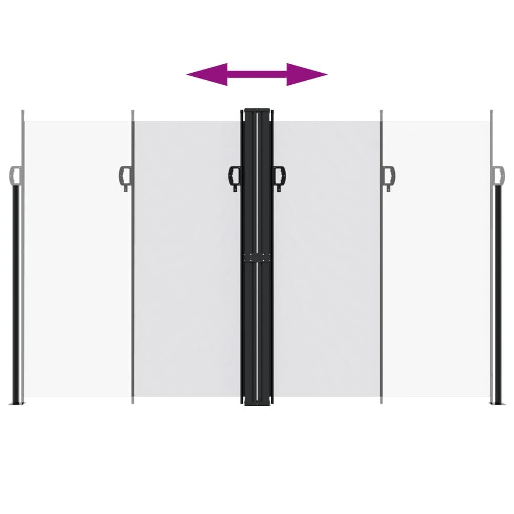 Vidaxl Toldo Lateral Retráctil Blanco 200x1000 Cm_4