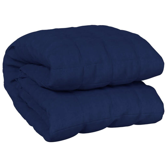 Vidaxl Manta Con Peso Tela Azul 220x230 Cm 15 Kg_0