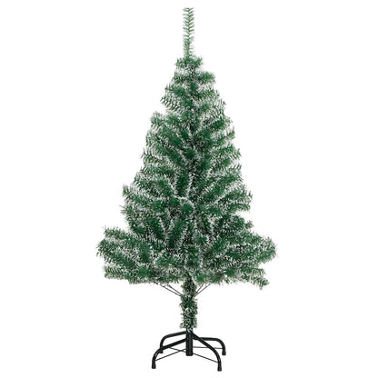 Vidaxl Árbol De Navidad Artificial Con 150 Leds Bolas Y Nieve 120 Cm_4
