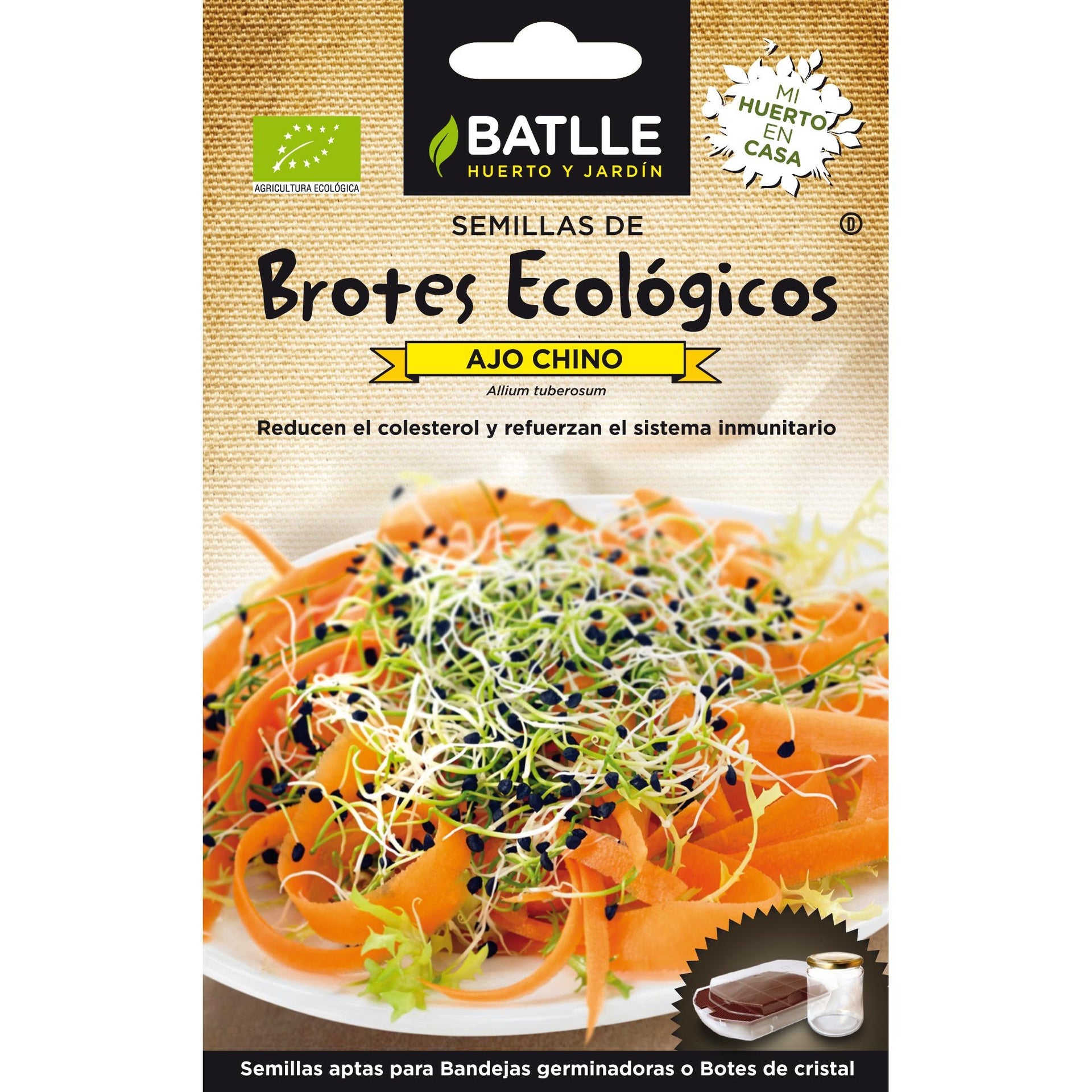 Semillas de Ajo Chino ecológicas para germinados Batlle