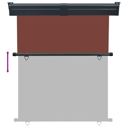 Vidaxl Toldo Lateral De Balcón Marrón 145x250 Cm_4
