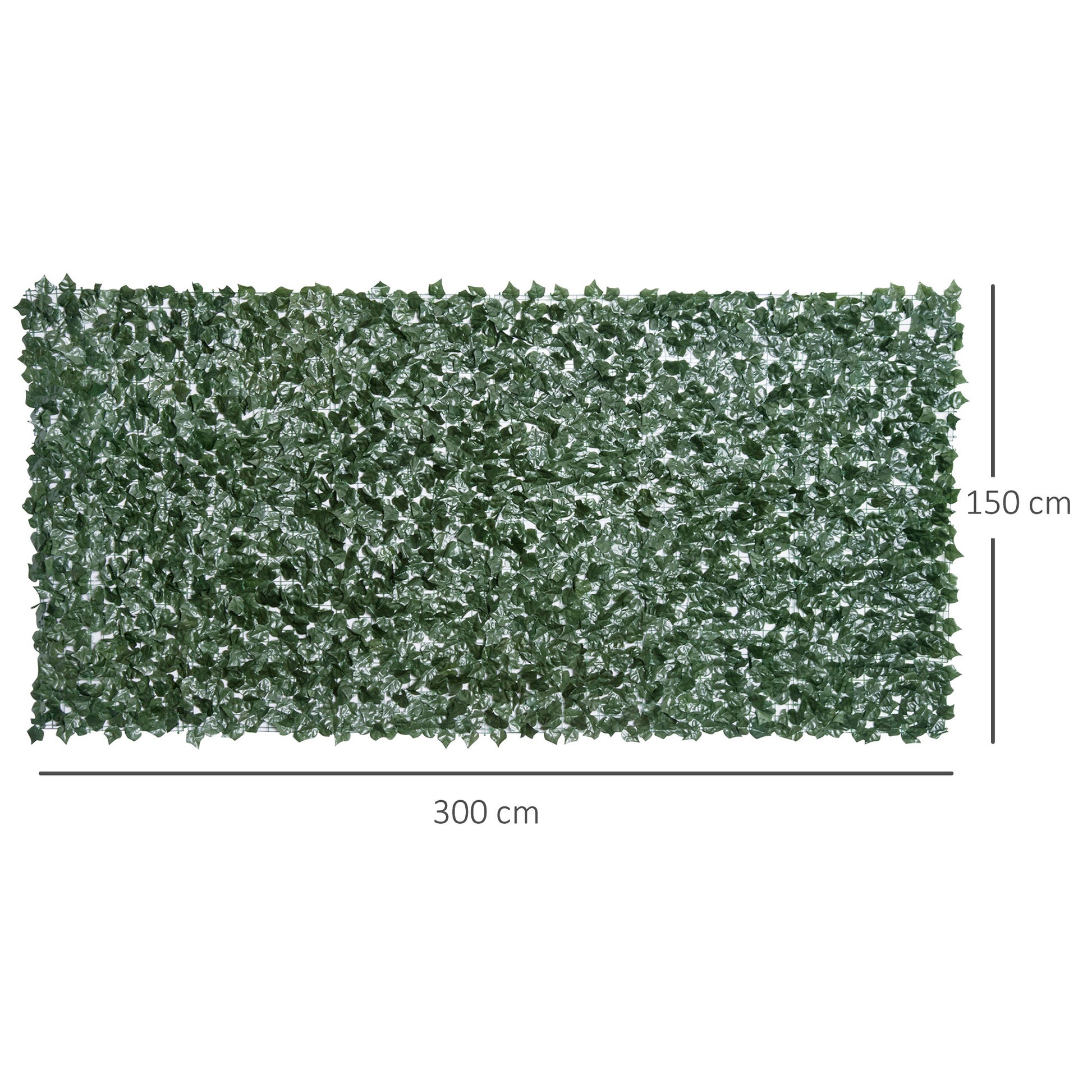 Outsunny Seto Artificial Rollo 3x1,5m Pantalla Cerca De Privacidad Balcón Valla_2