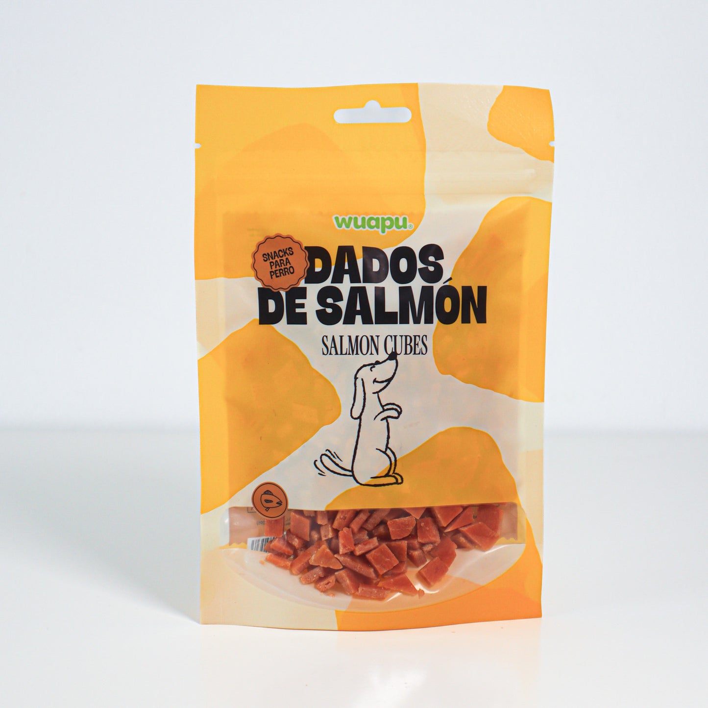 Snack Natural Para Perro 60% Samon En Dados 12 Paq X(100gr) Wuapu_2
