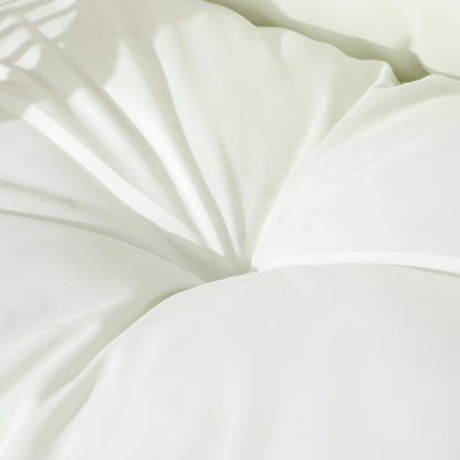 Outsunny Conjunto De Jardín Exterior De Ratán Sintético De 4 Piezas Crema_4