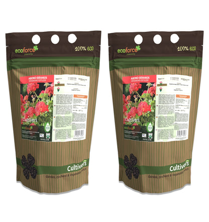 Abono geranios y plantas con flor Ecológico Cultivers