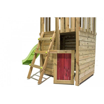 Parque Infantil Masgames Tibidabo L Techo De Madera Con Columpio Casita: Con Casita En La Base.
