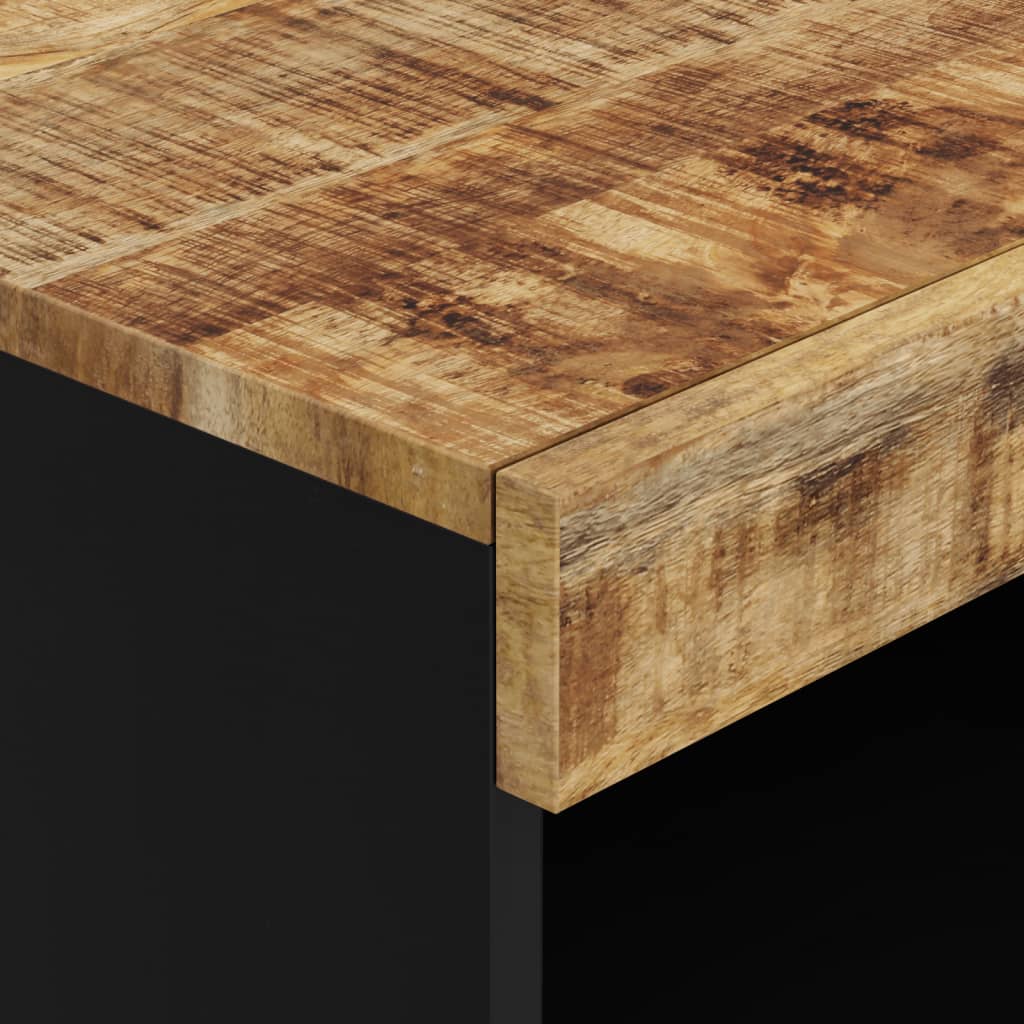 Armario Auxiliar Madera Maciza De Mango 60x33x75 Cm_4