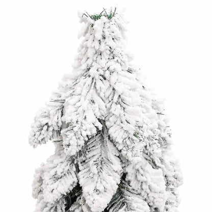 Vidaxl Árbol De Navidad Artificial Iluminado Con 80 Led Y Nieve 150 Cm_4