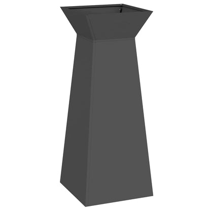 Maceta Pilar Negro 40 X 40 X 100 Cm_0