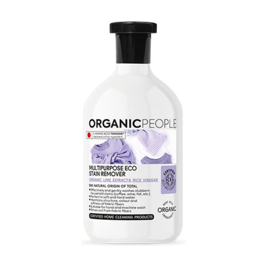 Quitamanchas ECO multiusos Extracto de Lima Orgánico y Vinagre de Arroz, Organic People, 500 ml