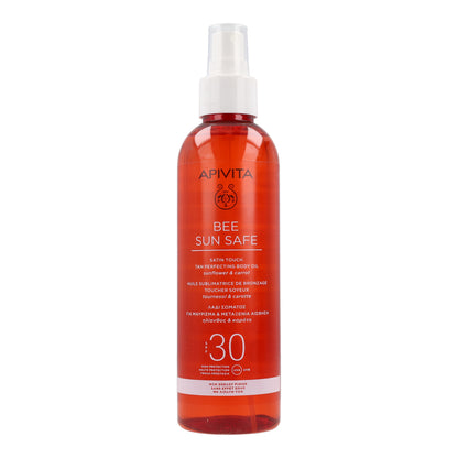 Aceite corporal bronceado perfecto SPF30 Apivita 200ml