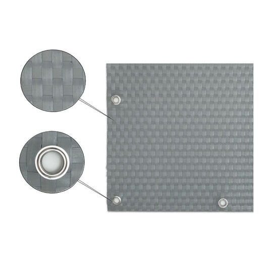 Panel De Ratán Para Balcón O Valla (gris) 100x300 Cm_0