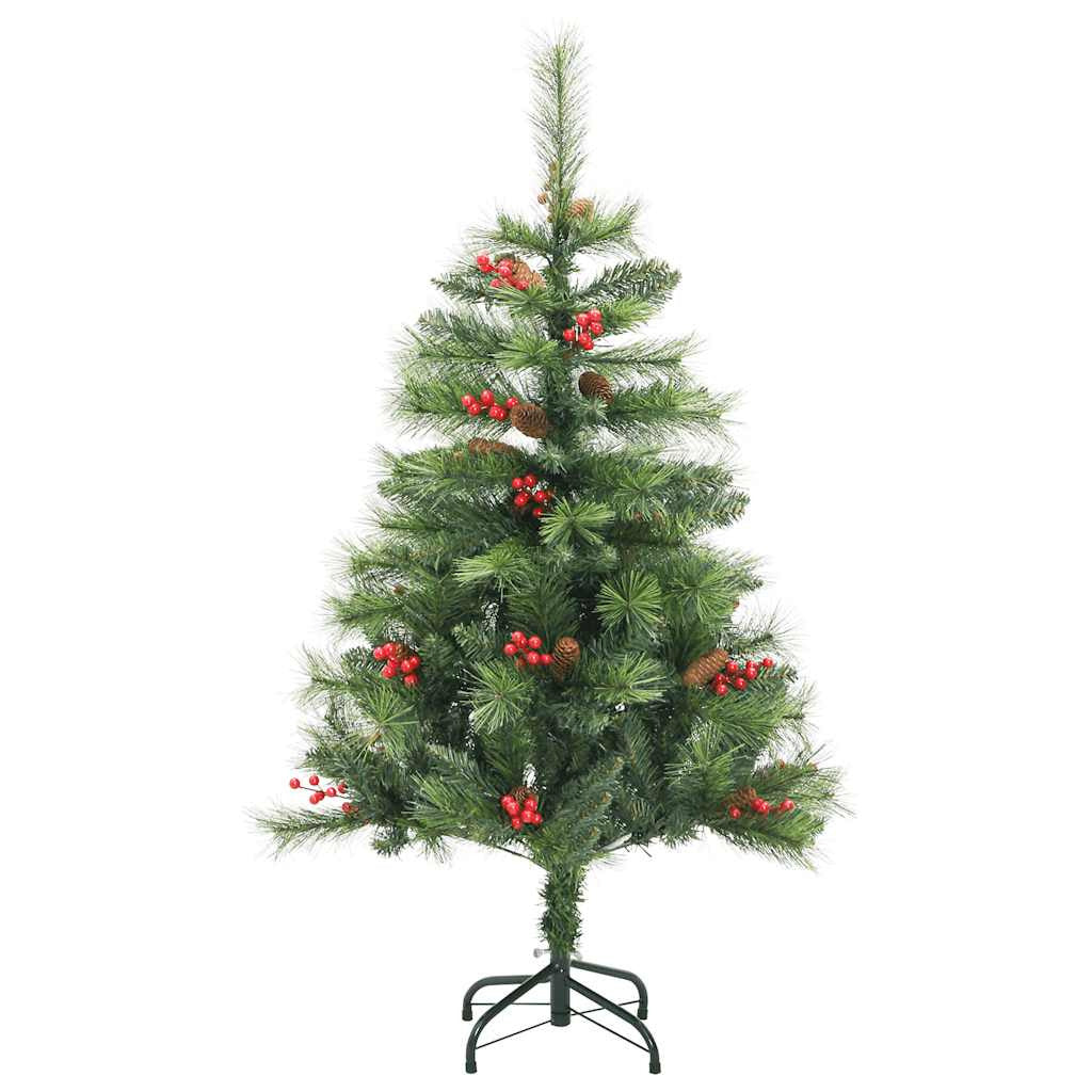 Vidaxl Árbol De Navidad Artificial Con Bisagras 150 Led Y Bolas 150 Cm_4