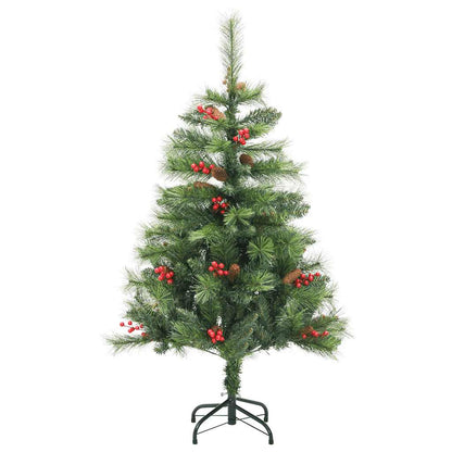 Vidaxl Árbol De Navidad Artificial Con Bisagras 150 Led Y Bolas 150 Cm_4