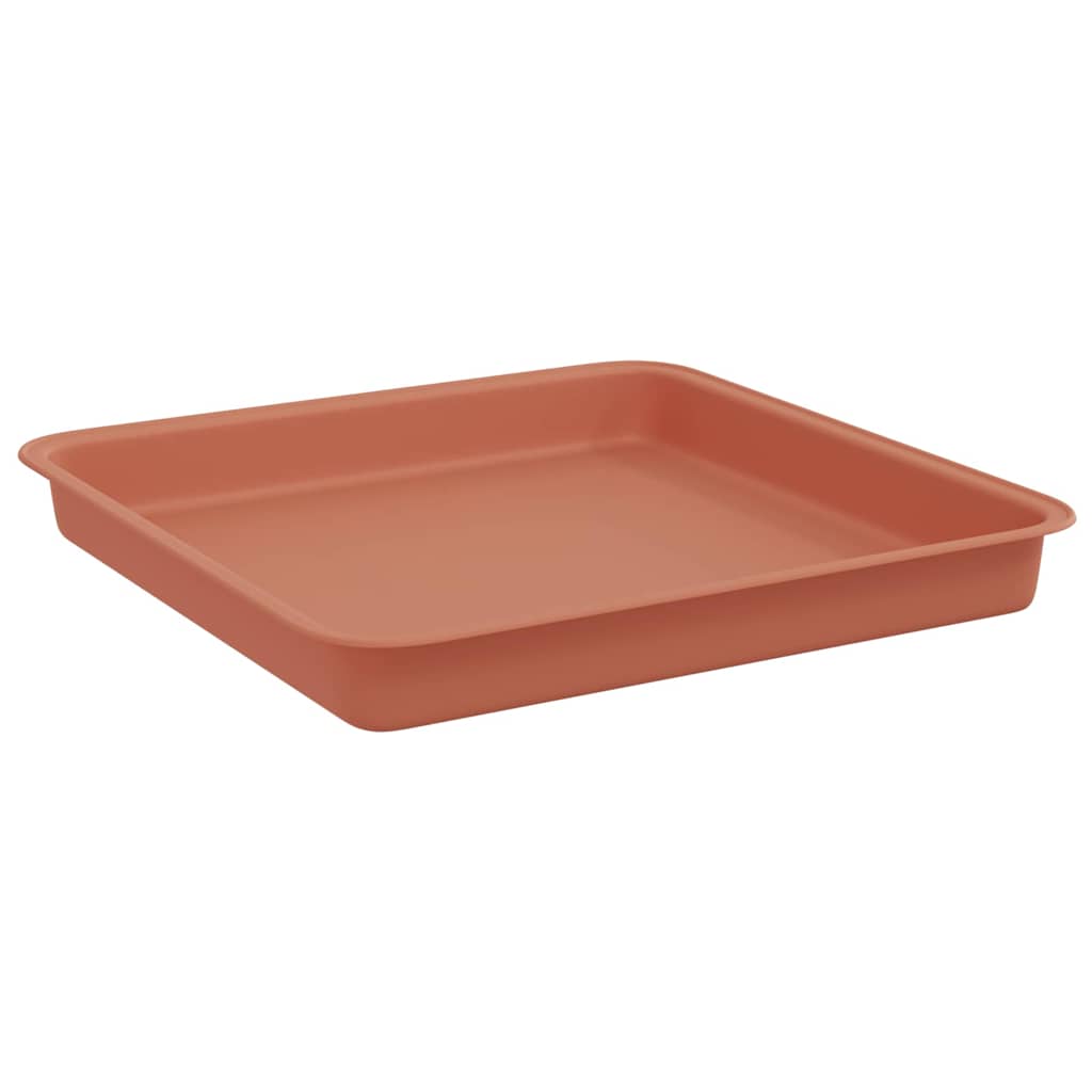 Bandeja Cuadrada Para Flores 6 Pcs Rojo Ladrillo 18 X 18 X 2 Cm_4