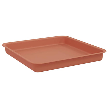 Bandeja Cuadrada Para Flores 6 Pcs Rojo Ladrillo 18 X 18 X 2 Cm_4