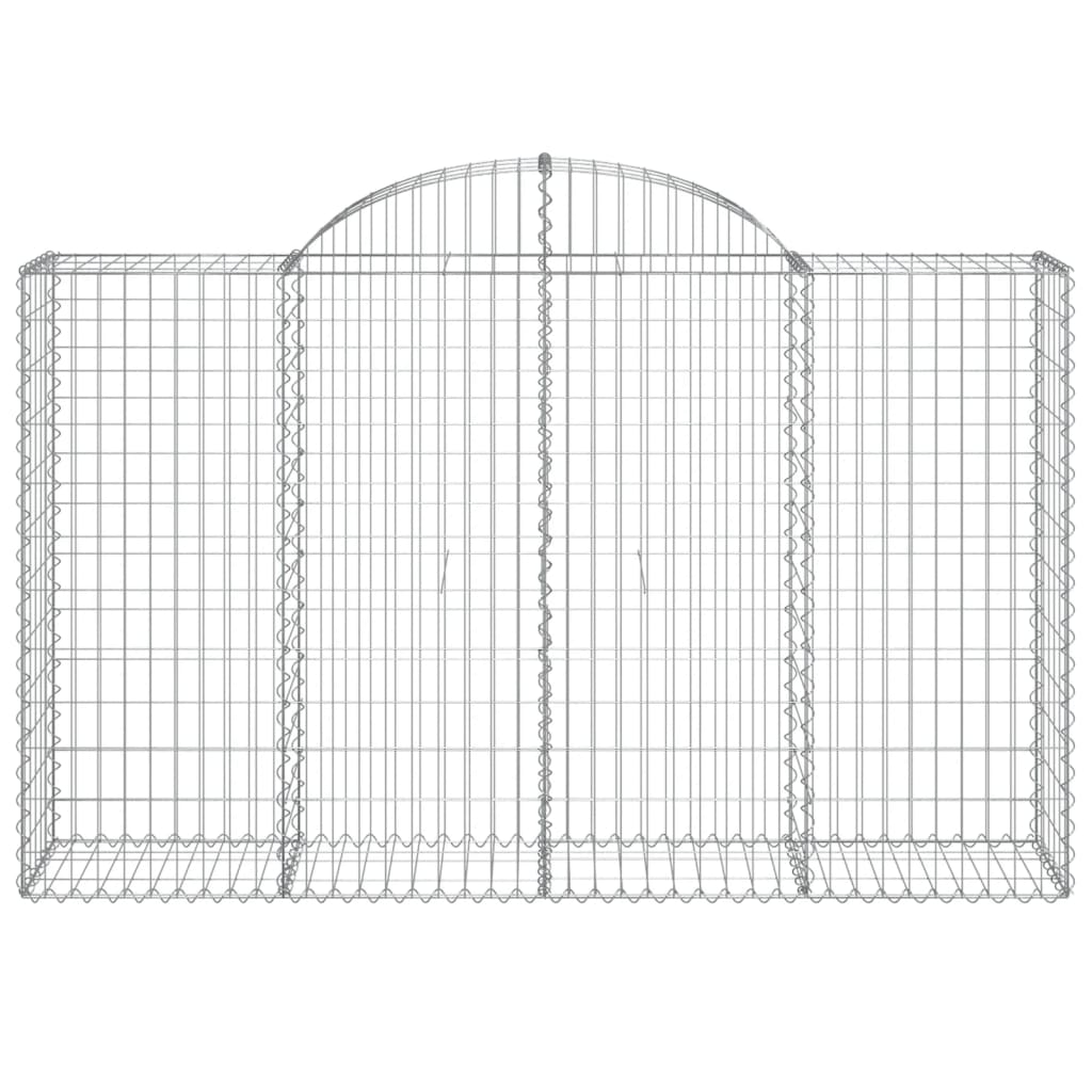 Cestas Gaviones 10 Uds Forma De Arco Hierro 200x50x120/140 Cm_3