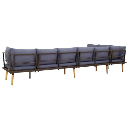 Vidaxl Juego Muebles De Jardín 8 Plazas Y Cojines Madera Maciza Acacia_4