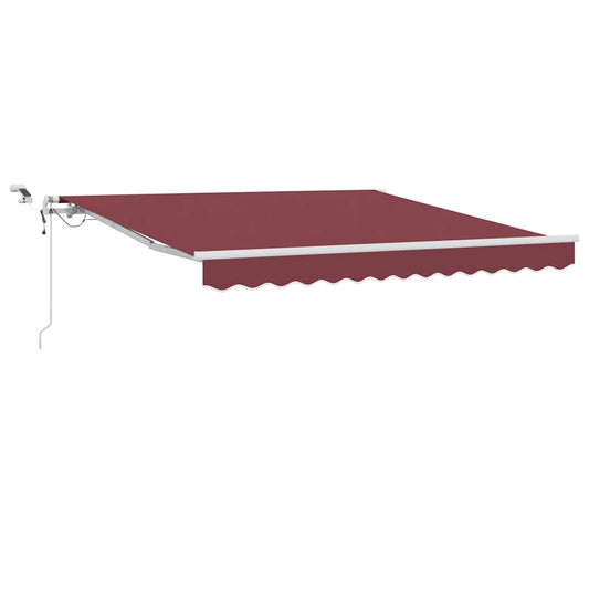 Toldo Retráctil Automático Con Luces Led Burdeos 300x250 Cm_0