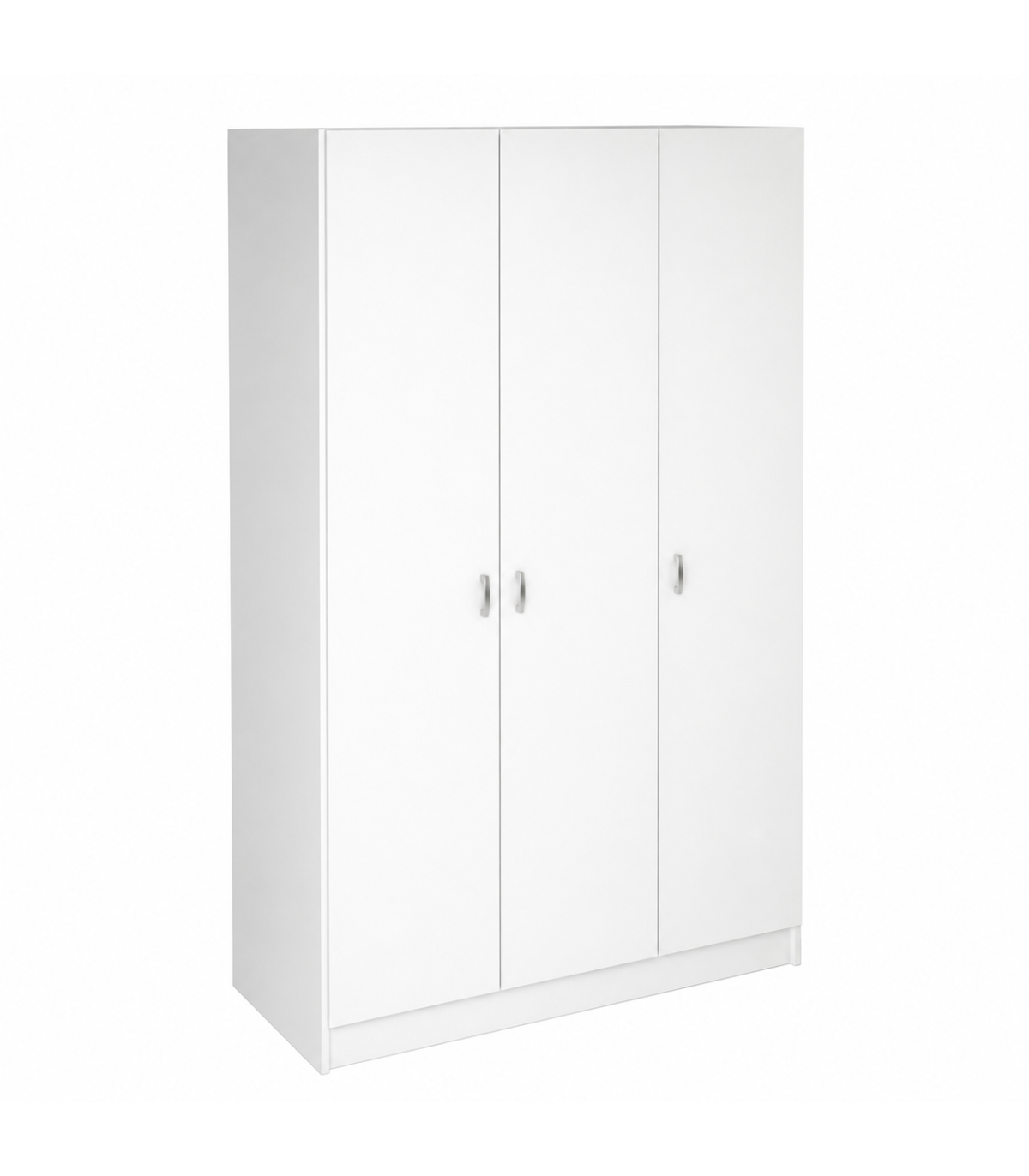 Armario 3 Puertas Abatibles Acabado Blanco Soft, 200 Cm(alto)128,2 Cm(ancho)52 Cm(fondo)_0