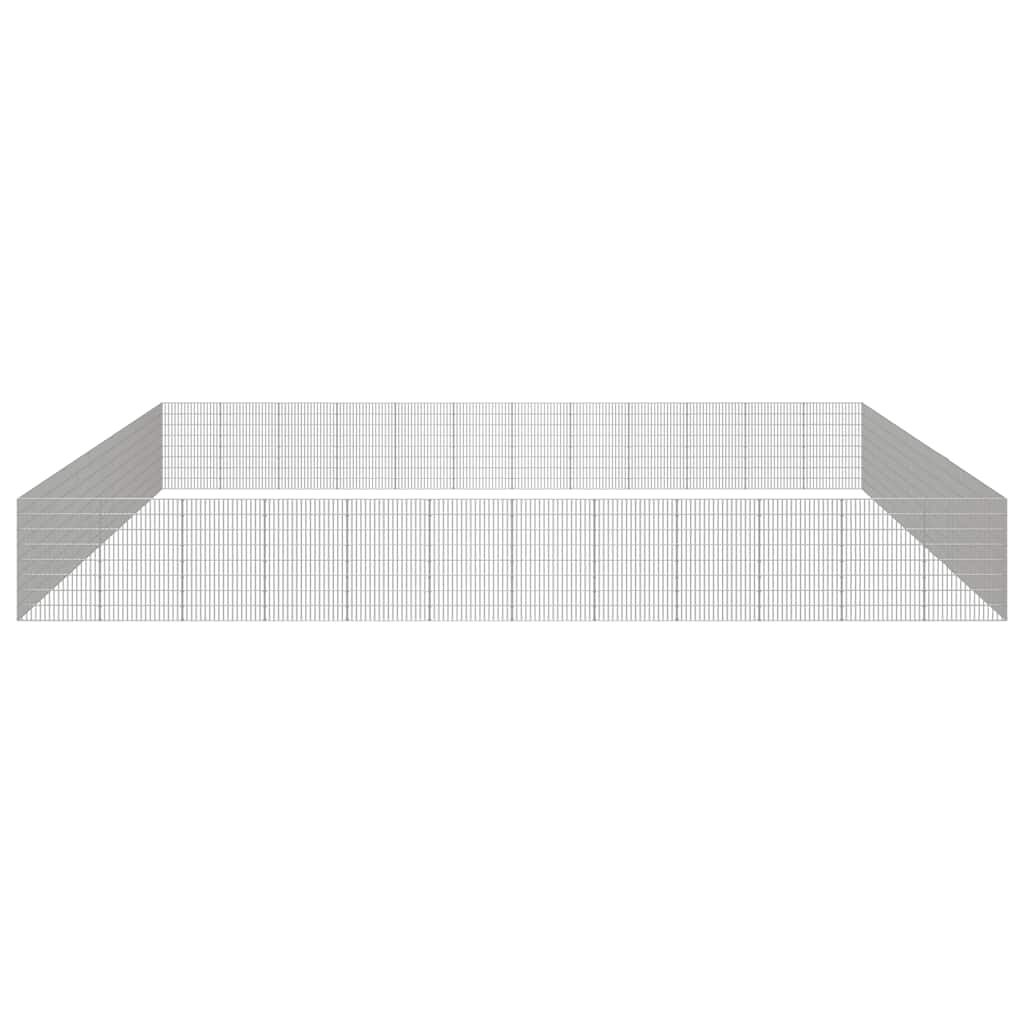 Vidaxl Recinto Corral Animales 48 Paneles Hierro Galvanizado 54x80 Cm_3