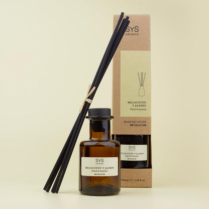 Ambientador Mikado Melocotón y Jazmín 1991 100 ml | Difusor De Varillas | Fragancia Dulce y Floral | Hogar_1