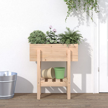 Vidaxl Jardinera Madera Maciza De Pino 62x30x69 Cm_1
