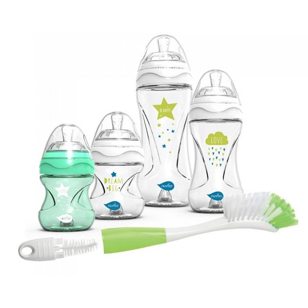 Set Biberones Regalo Verde