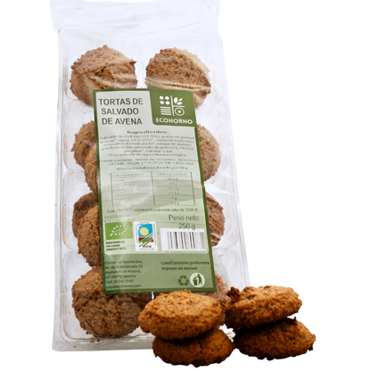 Tortas ecológicas de salvado de avena 250 g_0