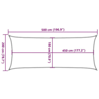 Vidaxl Toldo De Vela Hdpe Marrón 160 G/m² 2x5 M_2