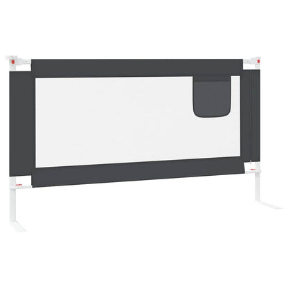 Vidaxl Barandilla De Seguridad Cama De Niño Gris Oscuro Tela 150x25 Cm_4