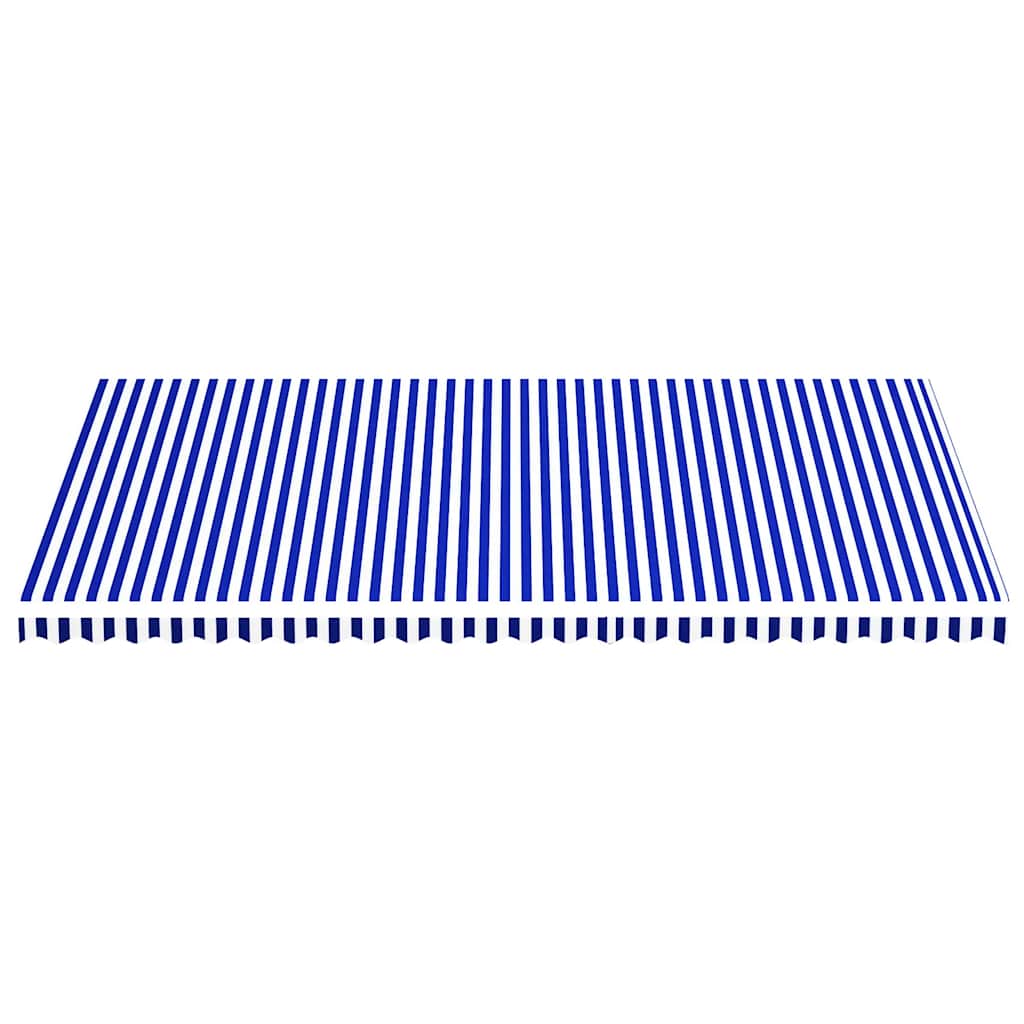 Tela De Repuesto Para Toldo Azul Y Blanco 6x3,5 M Poliéster_2