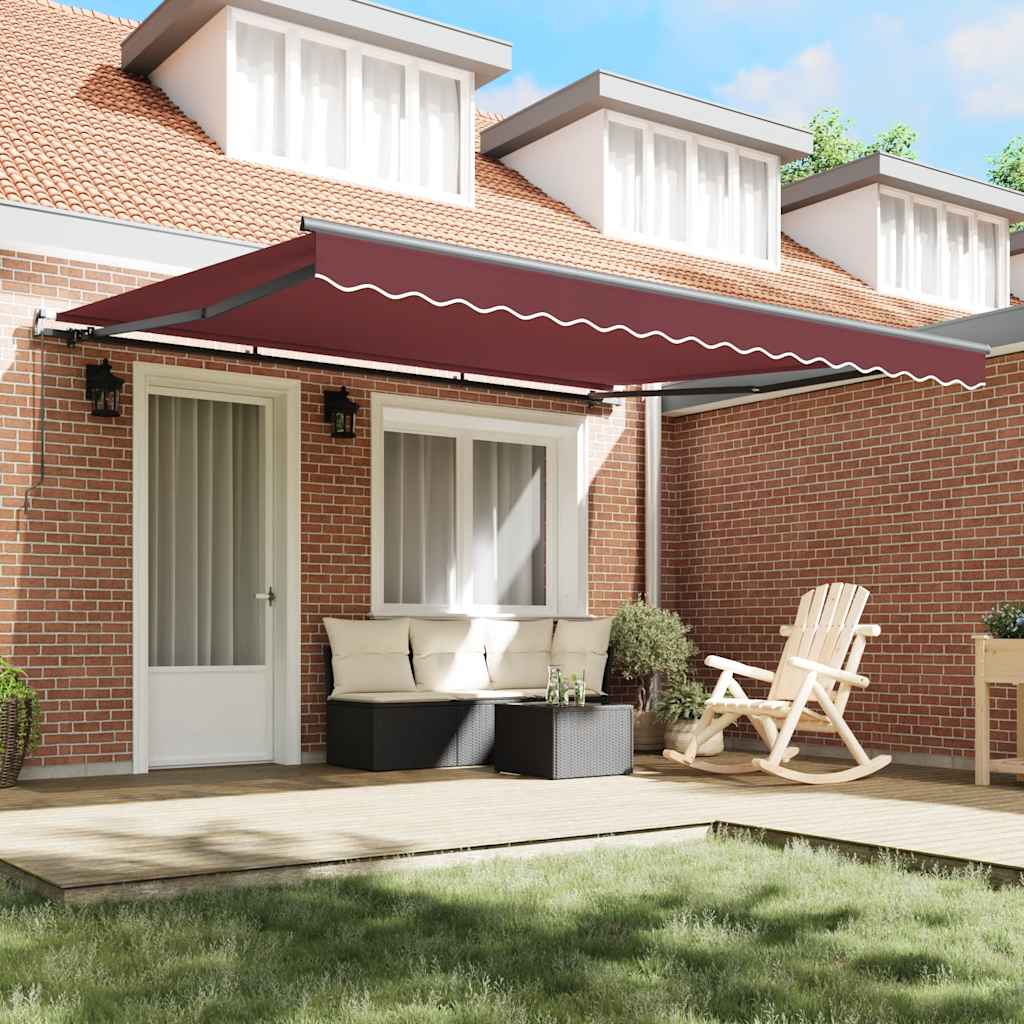 Toldo Retráctil Manual Burdeos 400x300 Cm_2
