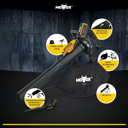 Mowox Aspirador / Soplador De Bateria 40 V. Velocidad 240 Km/h. No Incluye Bateria Ni Cargador_2