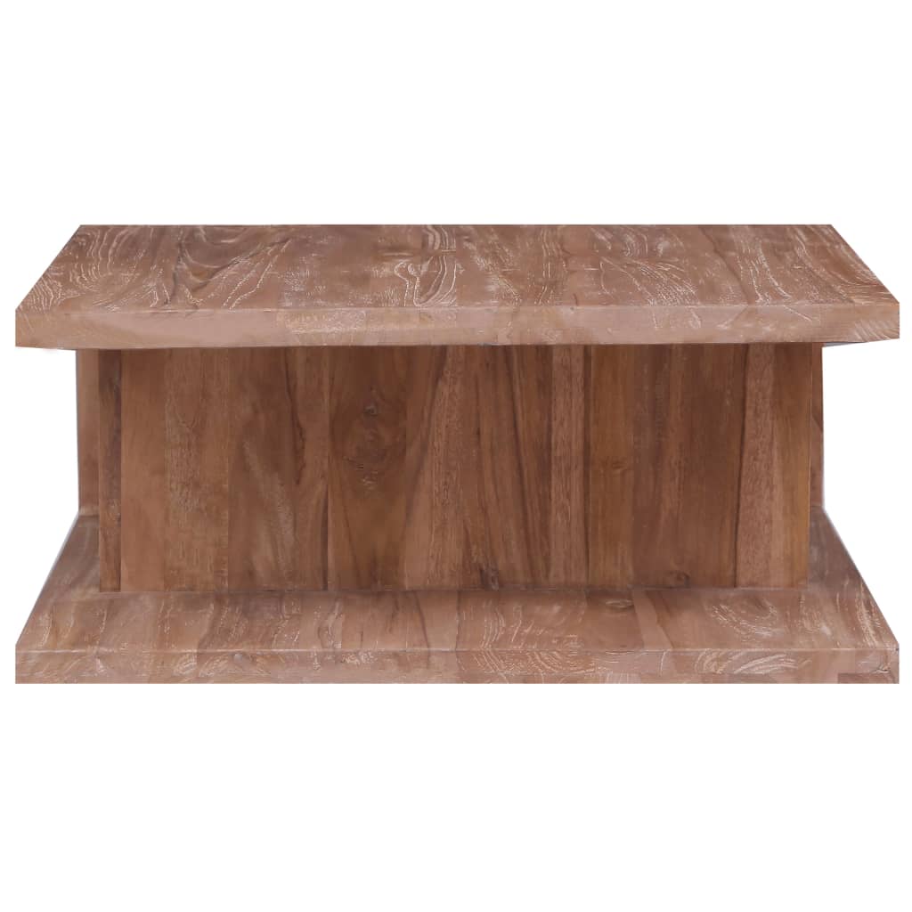 Mesa De Centro De Madera Maciza De Teca 170x70x30 Cm_1