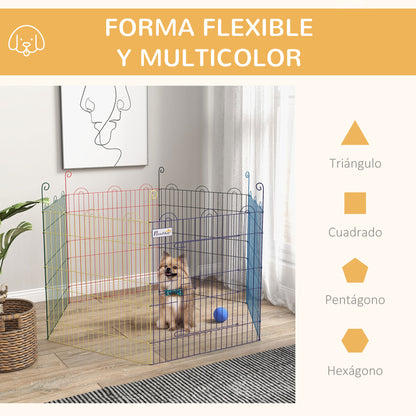Pawhut Parque Plegable Para Perros De 6 Paneles_4