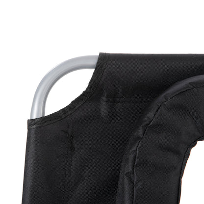 Tumbona Plegable Reclinable De Jardín Outsunny 182x56x24,5 Cm Negro_3