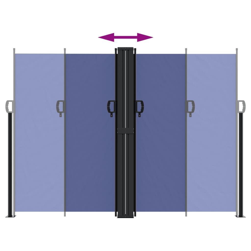 Vidaxl Toldo Lateral Retráctil Azul 180x600 Cm_4