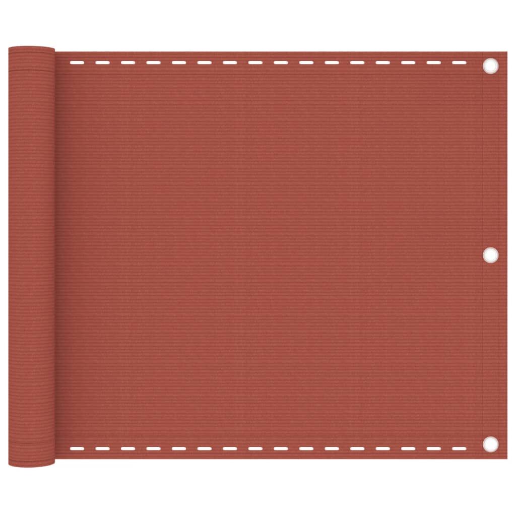 Vidaxl Toldo Para Balcón Hdpe Terracota 75x300 Cm_0