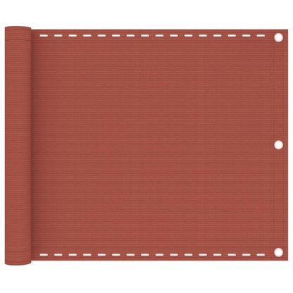 Vidaxl Toldo Para Balcón Hdpe Terracota 75x300 Cm_0