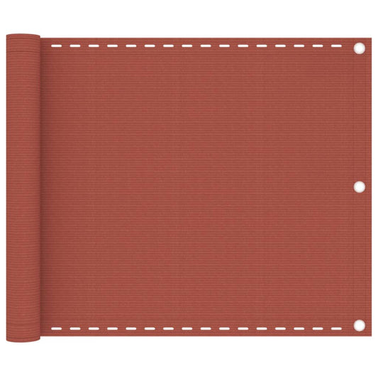 Vidaxl Toldo Para Balcón Hdpe Terracota 75x300 Cm_0