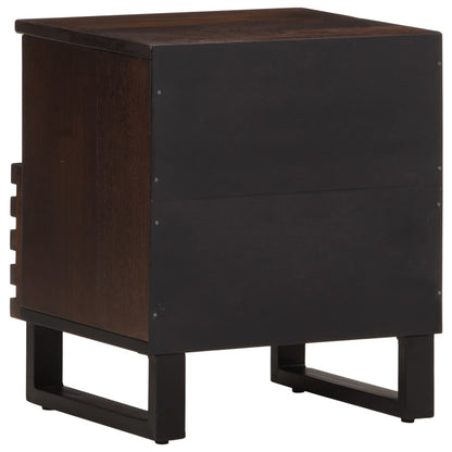 Mesita De Noche De Madera Maciza De Mango 40x34x46 Cm_3