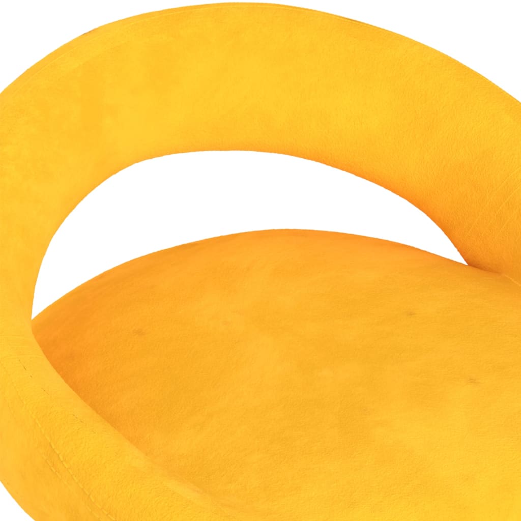 Taburetes De Cocina 2 Unidades Terciopelo Amarillo Mostaza_5