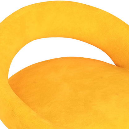 Taburetes De Cocina 2 Unidades Terciopelo Amarillo Mostaza_5