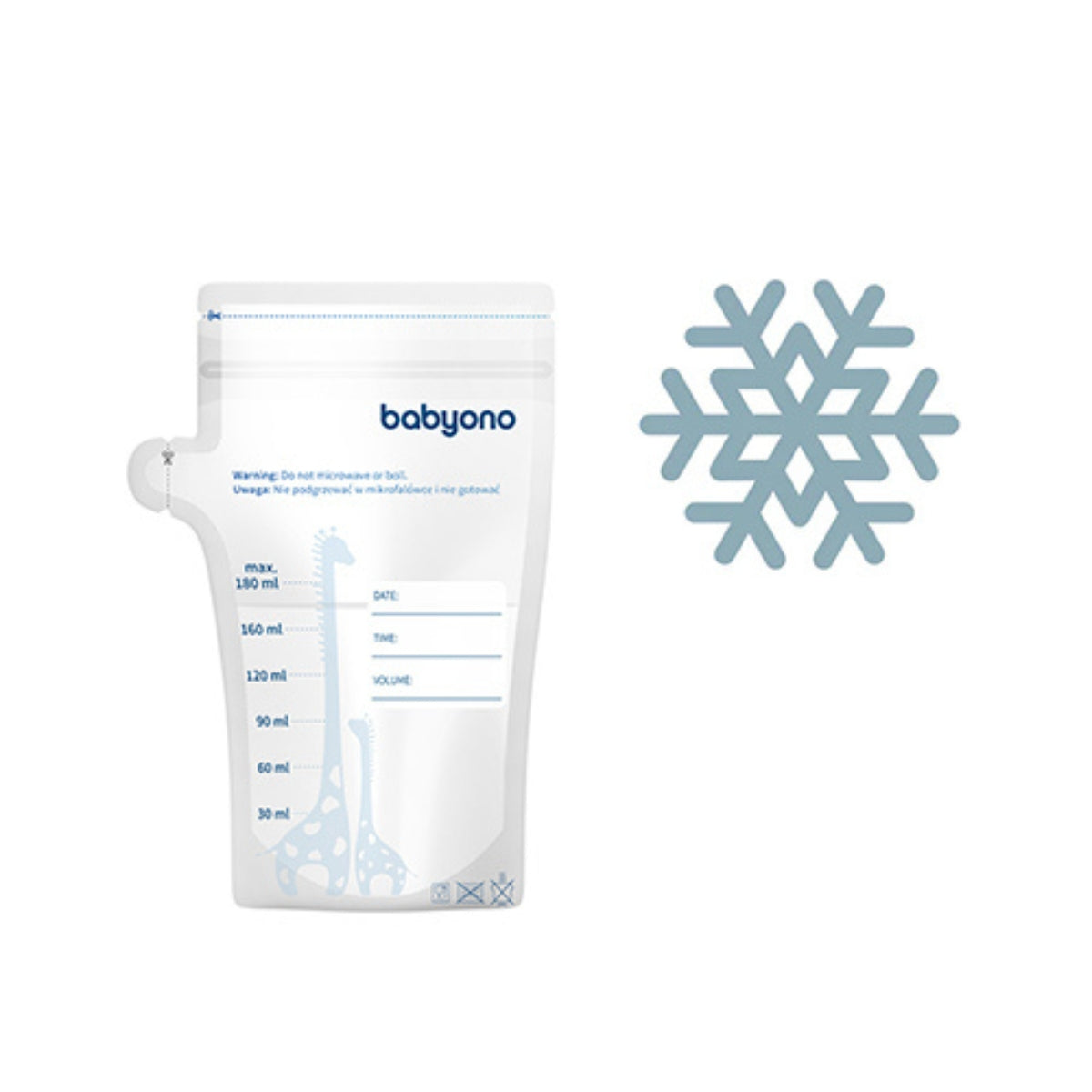 Babyono Bolsitas Para La Leche Materna O Alimentos 180ml 30 Unid._3