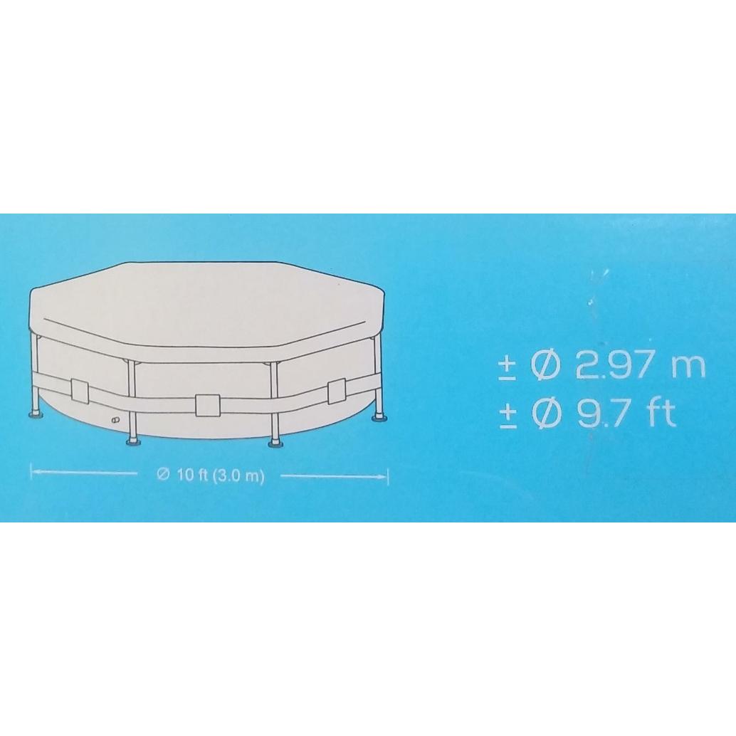 Cubiertas de piscina con ataduras de cuerda para SteelSuper Pool Jilong 300 cm