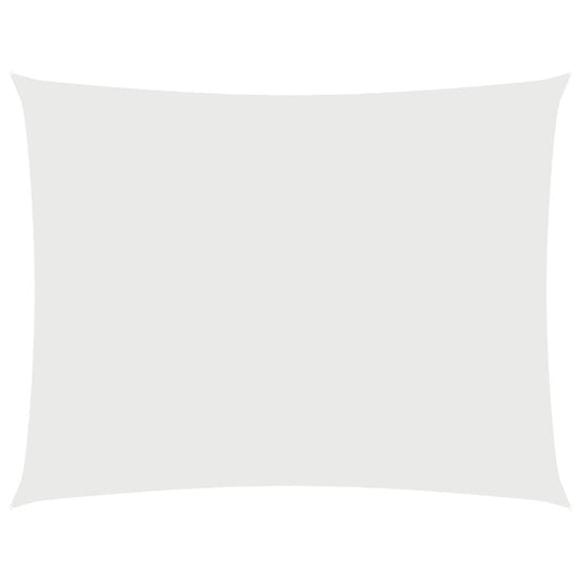 Vidaxl Toldo De Vela Rectangular Tela Oxford Blanco 2x3,5 M_0