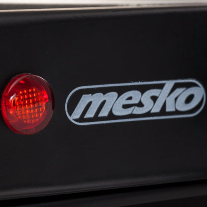 Hornillo Eléctrico, Zona Cocinado 15,4 Cm, Termostato Regulación Continua, Compacto, Ideal Camping Mesko Ms 6508 Negro